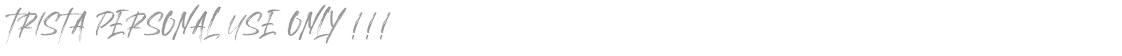 Trista font preview